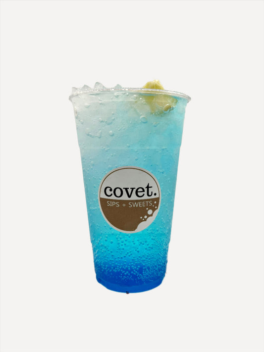 Cool Runnings: sprite + blue raspberry + coconut + fresh lime